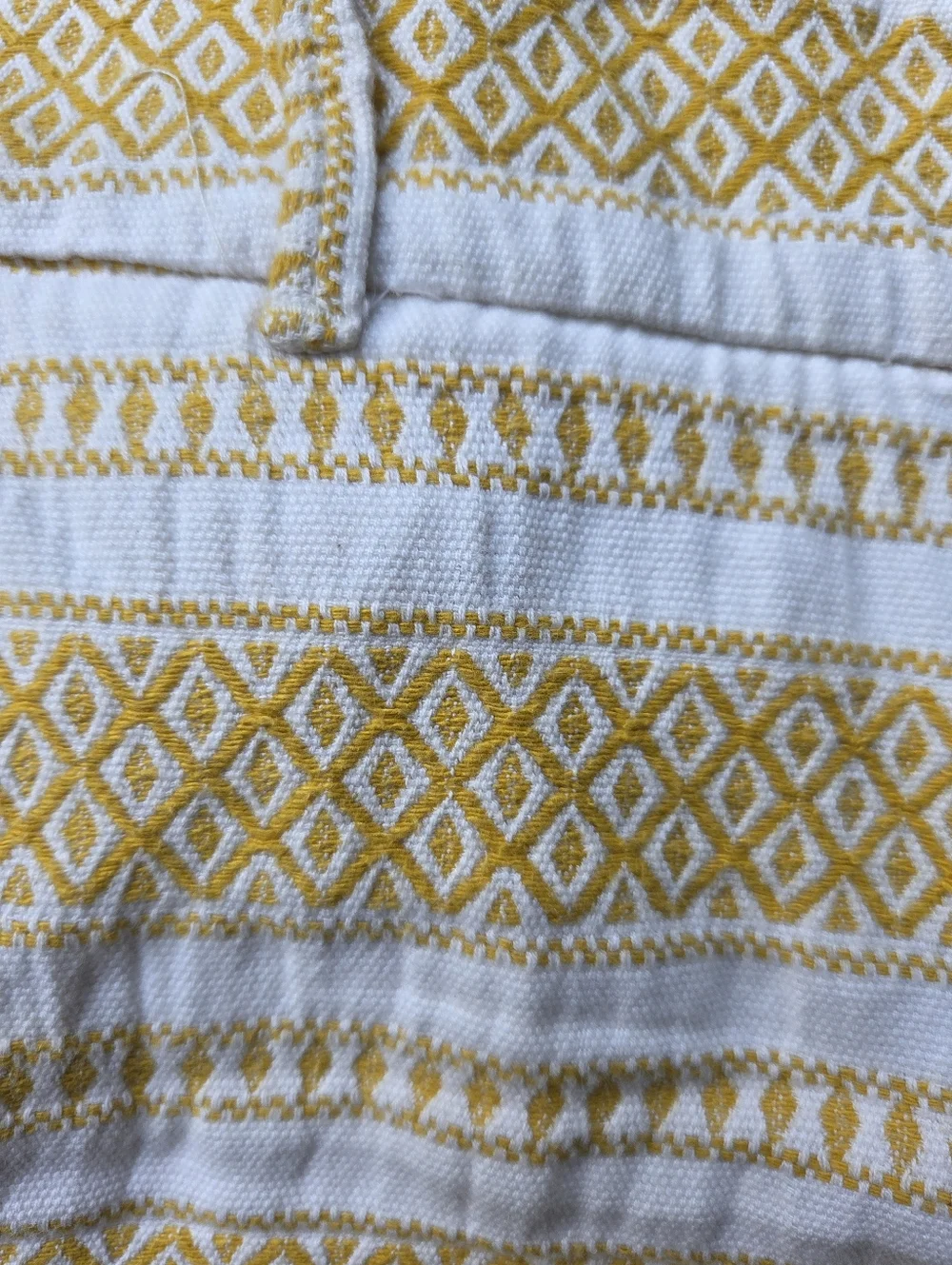 LOFT Yellow‎ And White Patterned Shorts